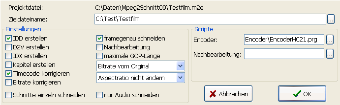 Projekteigenschaften